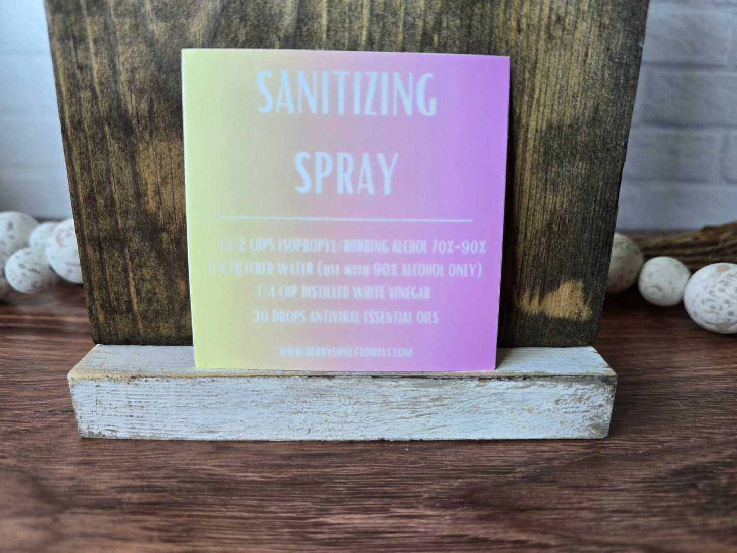 Sanitizing Spray Label (3 colors)