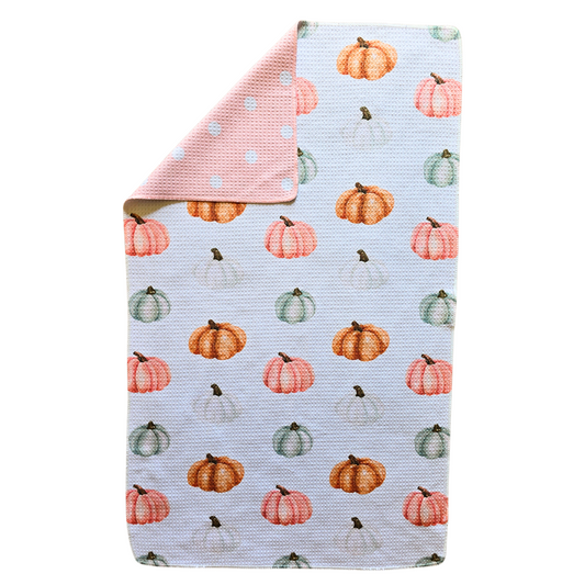 Pretty in Pink Pumpkins Towel